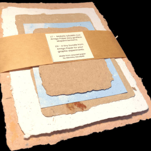 Monthly subscription of a bundle of 5 recycled paper sheets each month